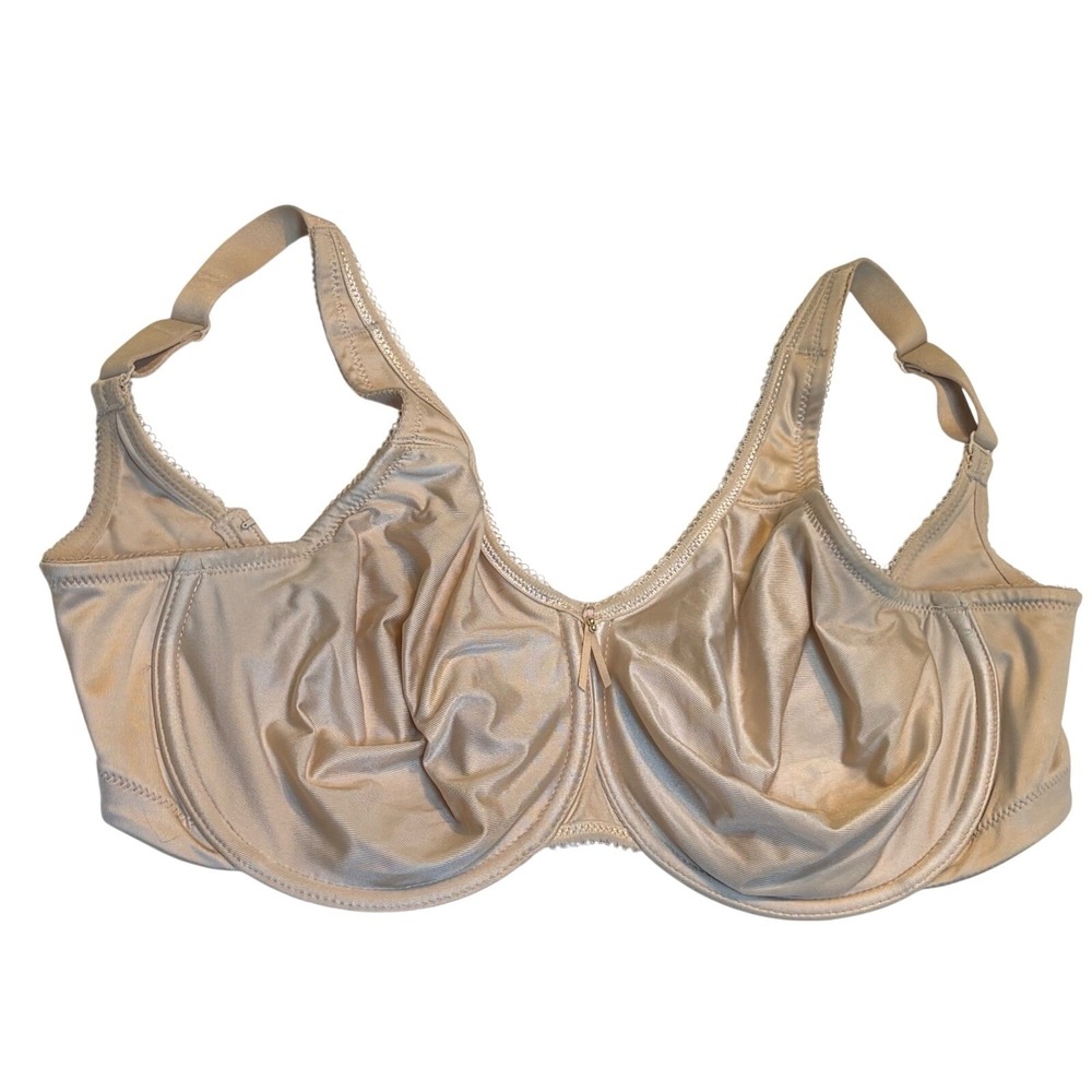 Wacoal Underwire Bra Women Size 32G Beige Basic Beauty Full Figure Model 855192